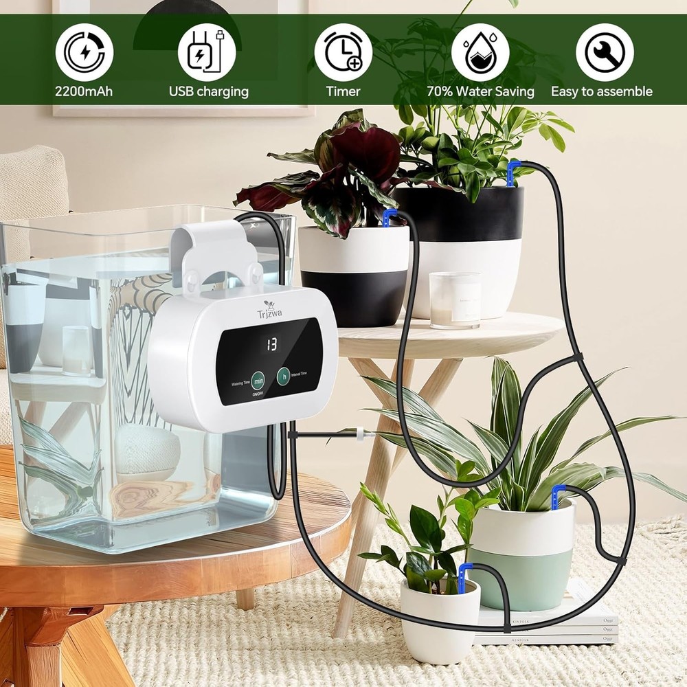 Programmable Watering System - Self Watering Devices with USB for Indoor Plants