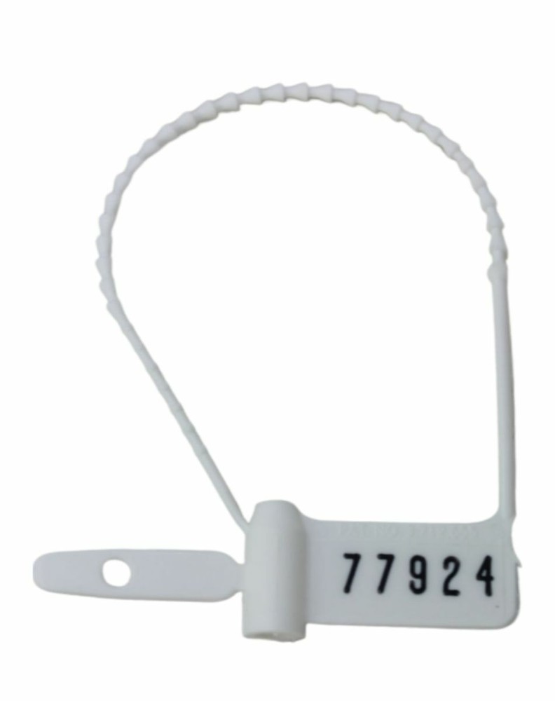 Pull-Tight Seals Consecutively Numbered White - 100ct/box