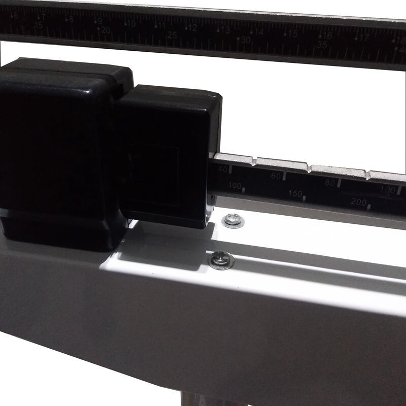 Double Scale Height & Weight Scale Pull Rod Physician Mechanical Scale 400 lb
