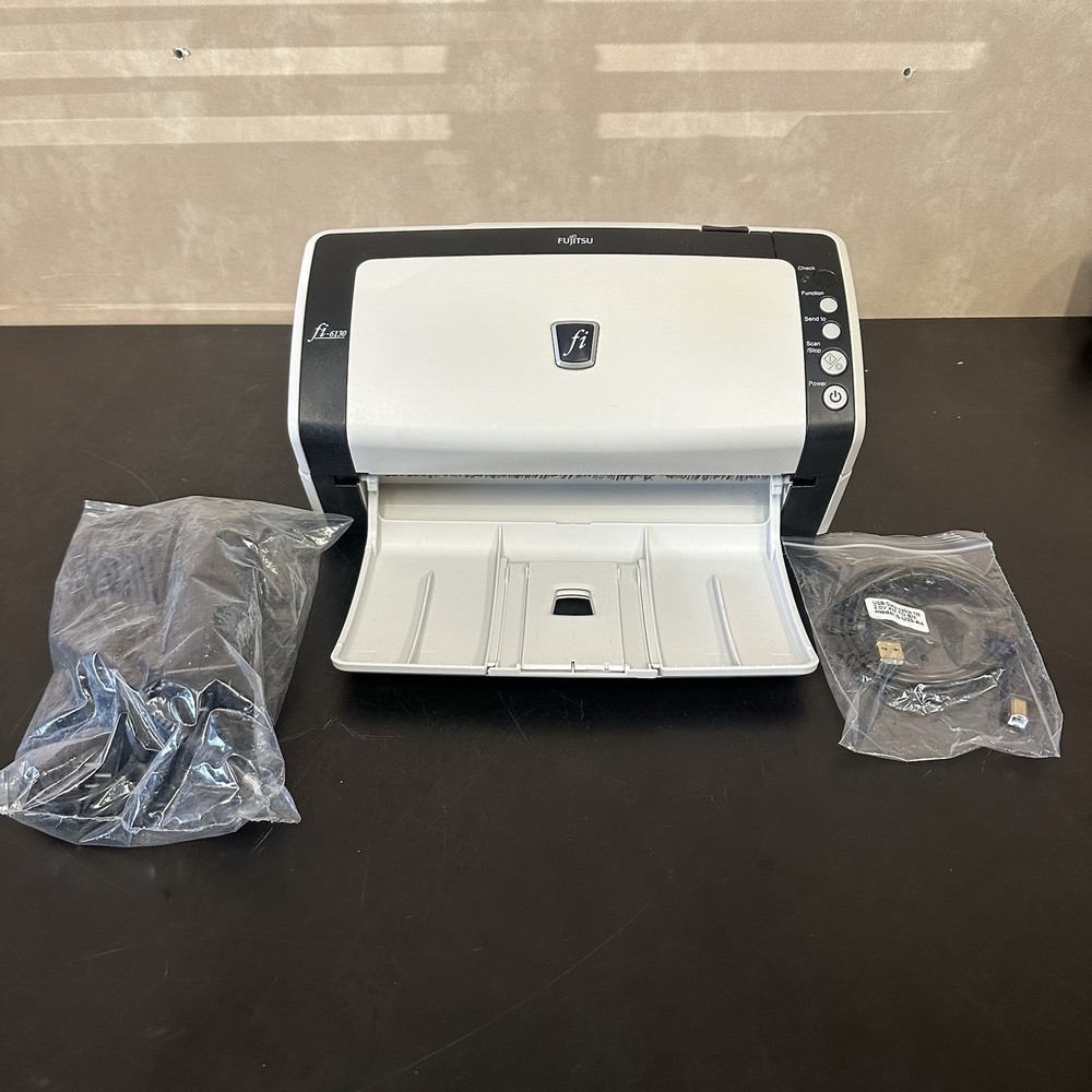 FUJITSU FI-6130 Document Scanner  with 24V AC Adapter - Without Box