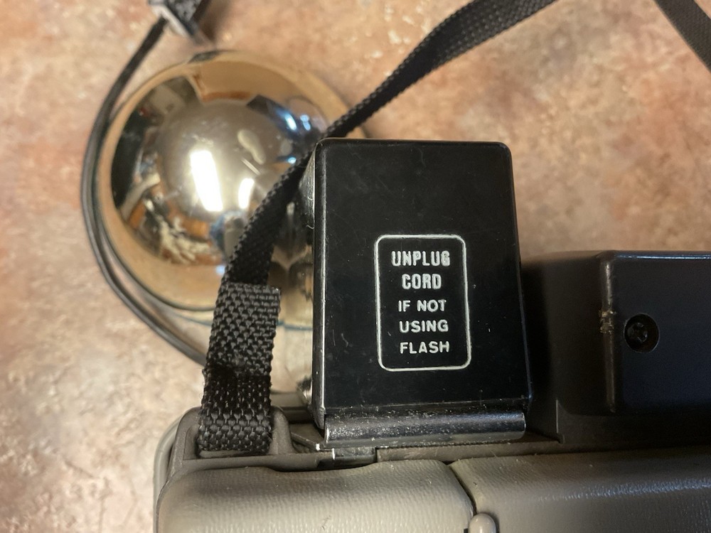 Polaroid Land Camera Automatic 210 With Flash UNTESTED - Sold As Is