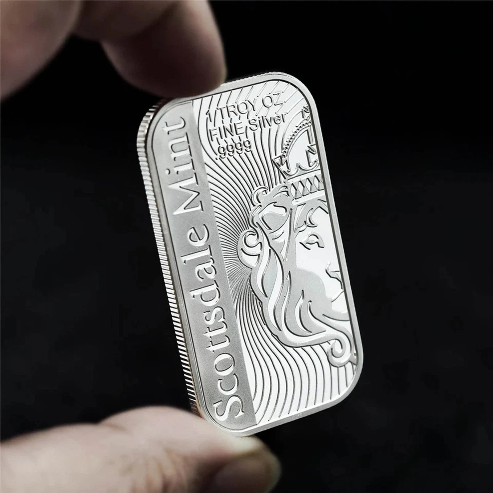 1PC 1 oz Silver Bar – Scottsdale Mint VORTEX Silver Bullion Bar (Replica)