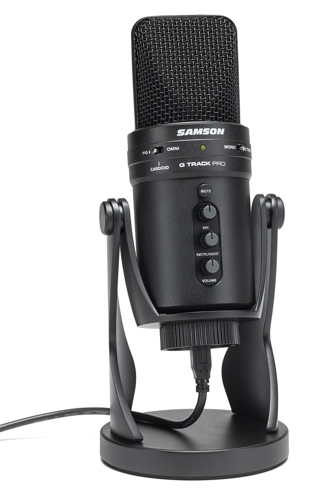SAMSON G-Track Pro Studio USB Podcast Microphone Mic+Interface+Headphones