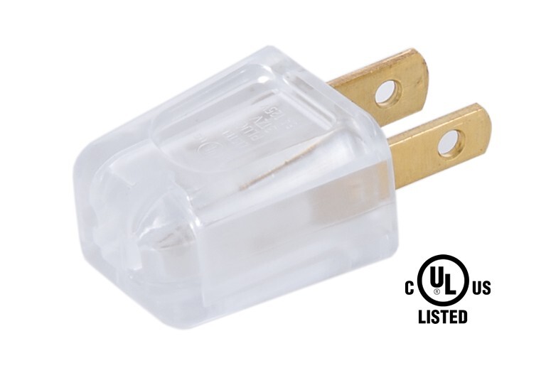 CLEAR Quick-connect Plug Polarized for SPT-1 wire LAMP PART