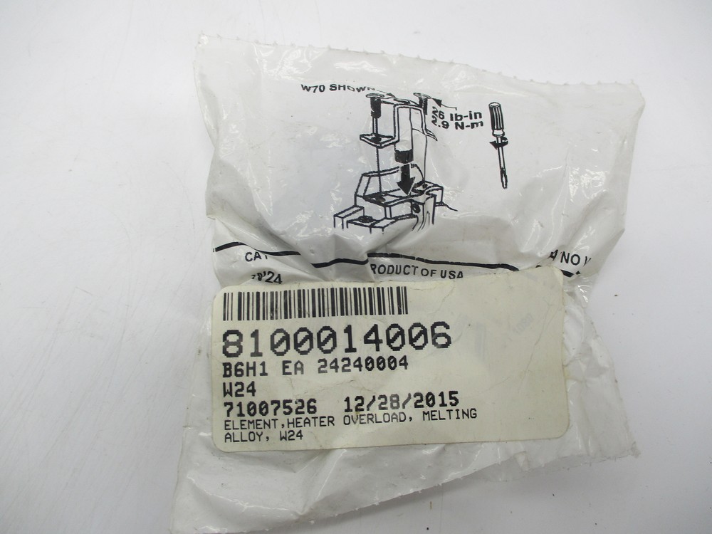 ALLEN BRADLEY W24 HEATER ELEMENT NSMP