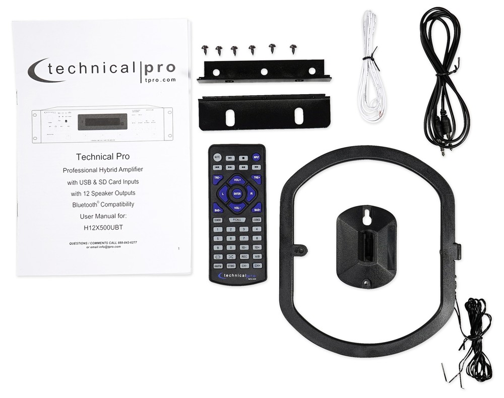 (6) Zone Bluetooth Receiver+12) 5.25" White Ceiling Speakers For Restaurant/Bar