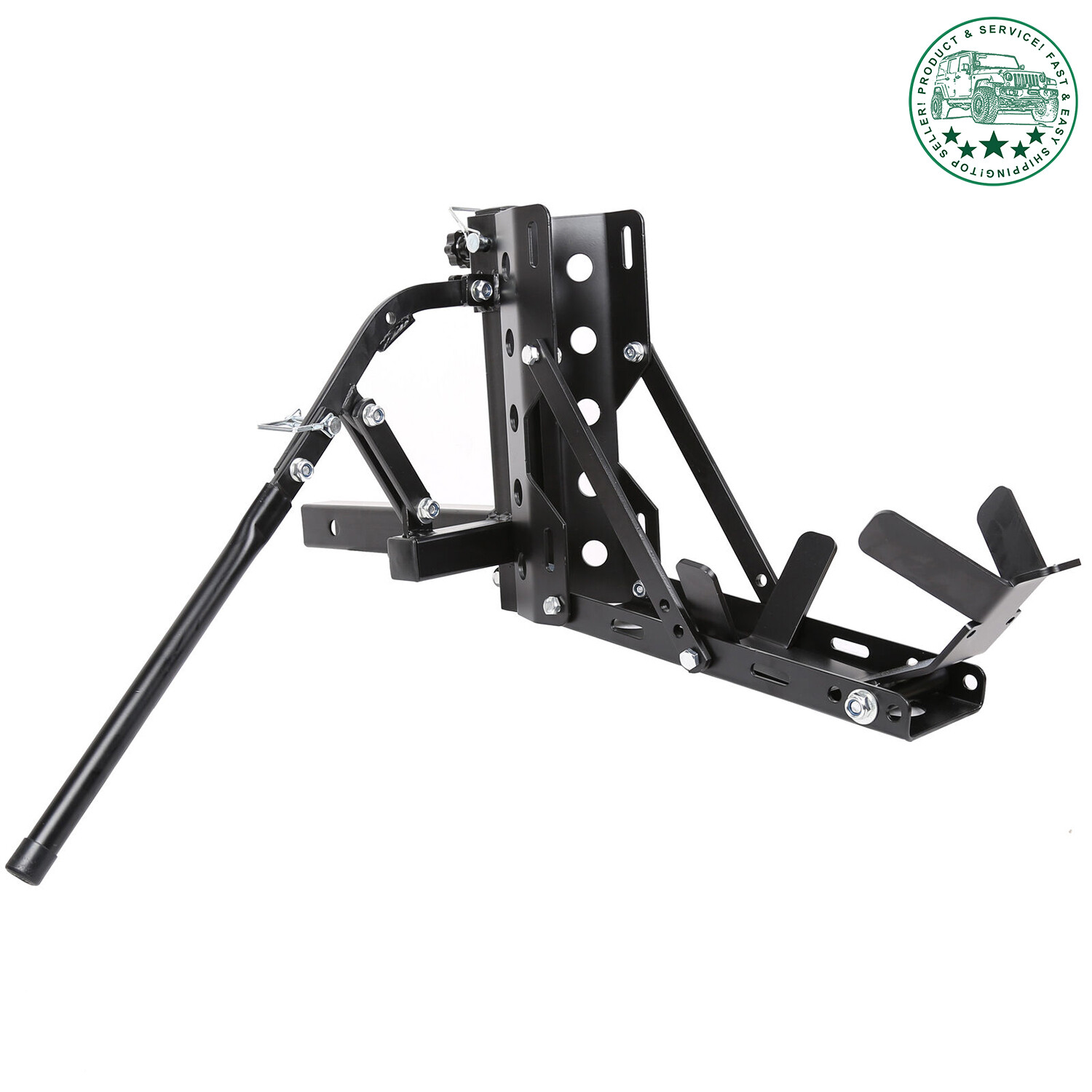 800lb 2" Tow Receiver Trailer Hauler Hitch Mount Rack Motorcycle Scooter Carrier