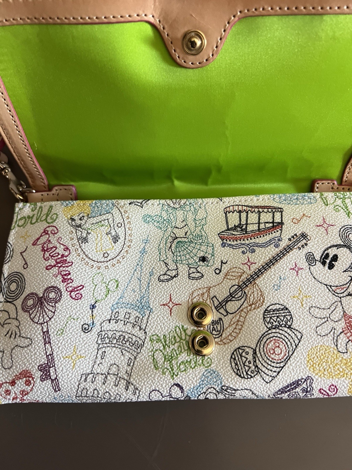 Disney Dooney & Bourke Walk in the Park Crossbody Wallet Handbag NEW