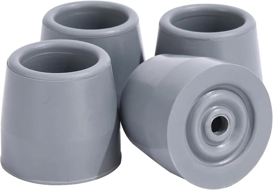 4PCS Walker Tips 1 1/8 '' Heavy Duty Replacement Rubber Tips for Walkers, Commod