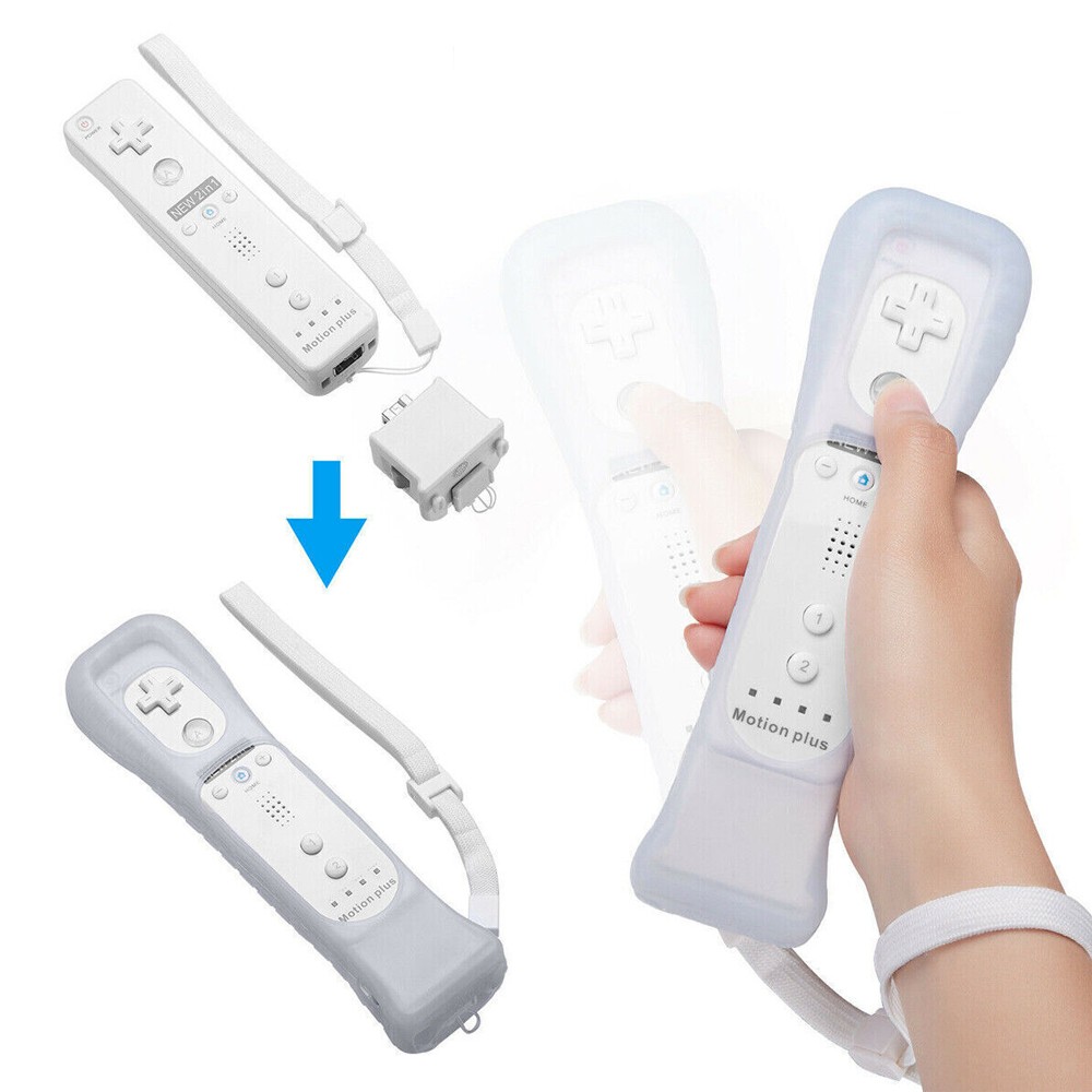Motion Plus Adapter Sensor w/ Silicone Sleeve for Nintendo Wii Remote Controller