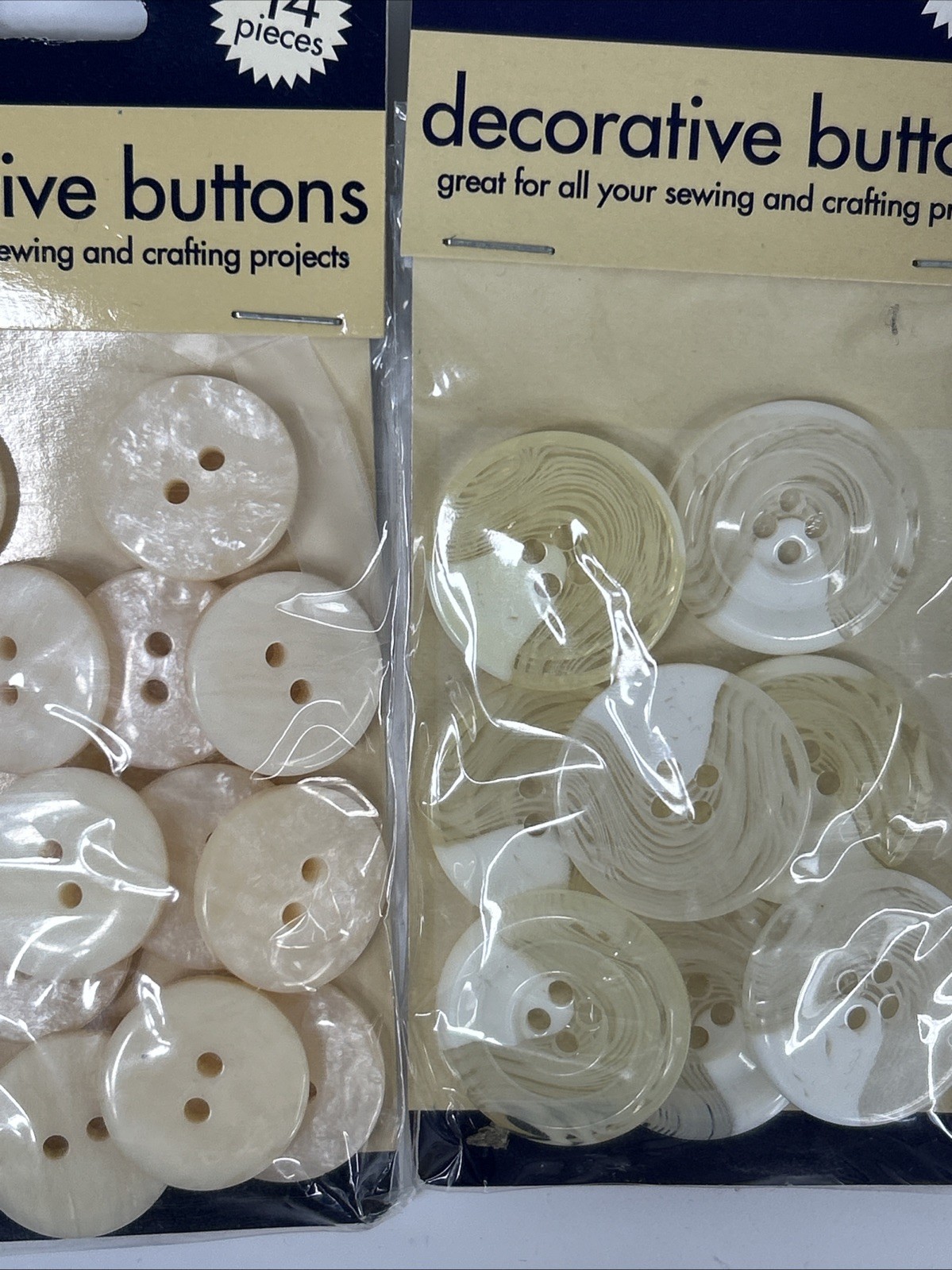 Crafters Square Buttons Lot Flower Sewing Jewelry Craft Marble Acrylic Plastic