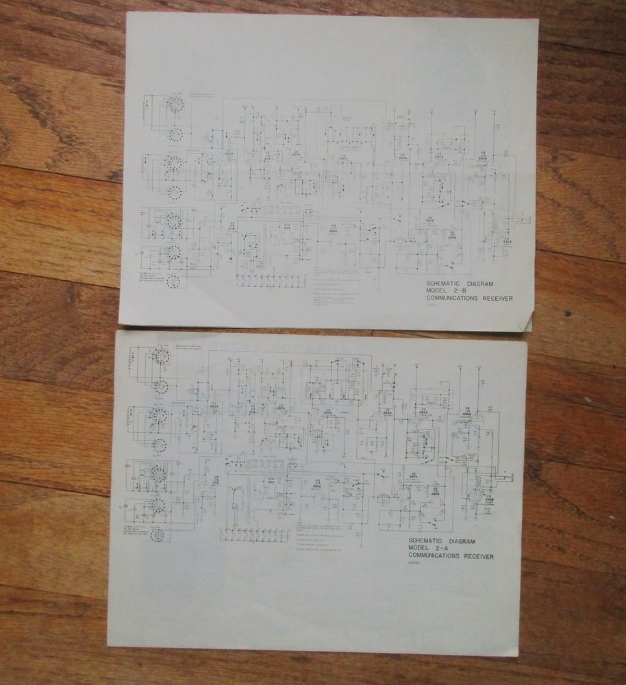 R.LDrake Drake 2-B, Drake 2-A ShortWave Receiver Brochures