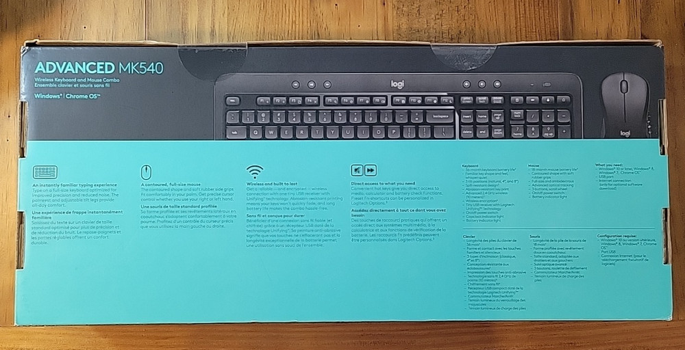 Logitech Advanced MK540 Unify Wireless Keyboard and Mouse NEW IN BOX