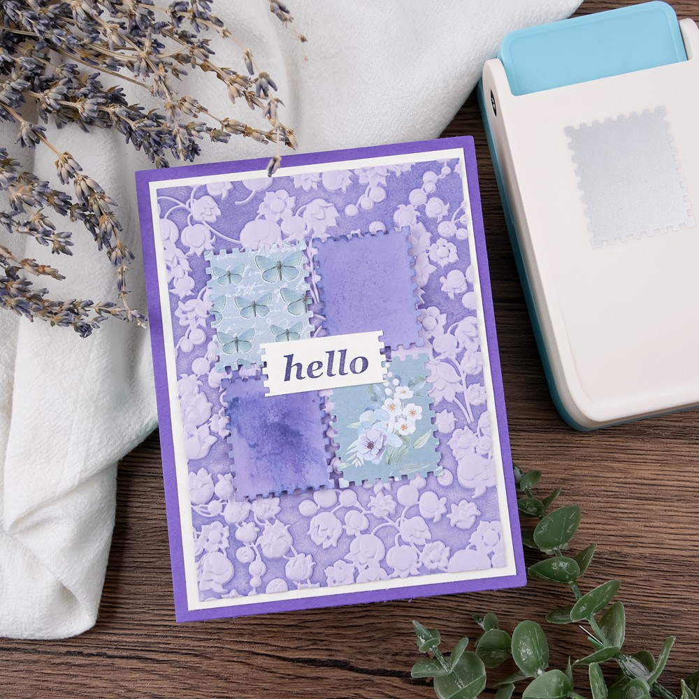 Large Rectangular Postage Stamp Punch Craft Punch for Paper Craft Scrapbooking