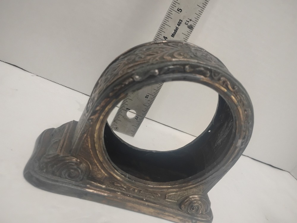 Vintage Metal Mantel Clock Casing