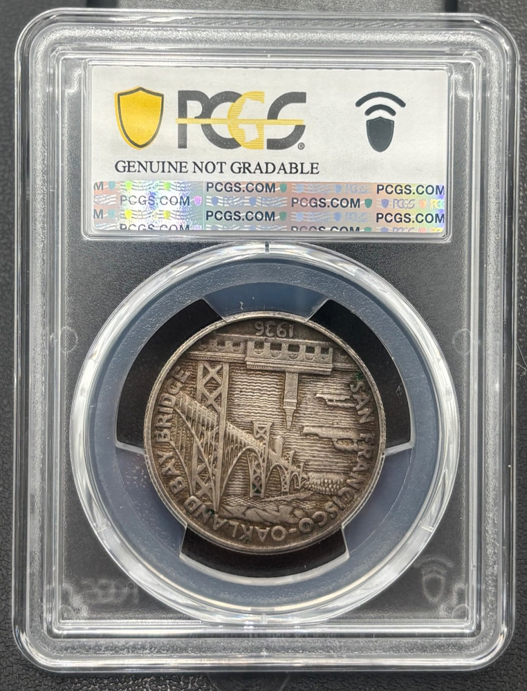 1936 S 50C Bay Bridge Silver Commemorative Half Dollar PCGS Uncirculated