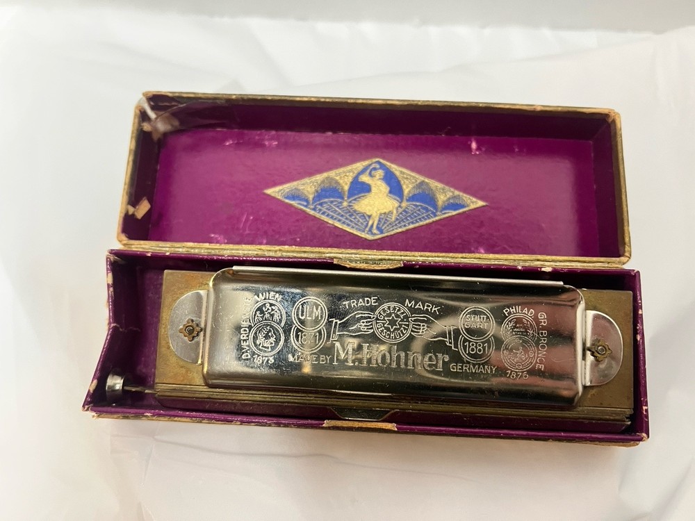 M. HOHNER THE CHROMONICA Chromatic Harmonica Key G with Original Box