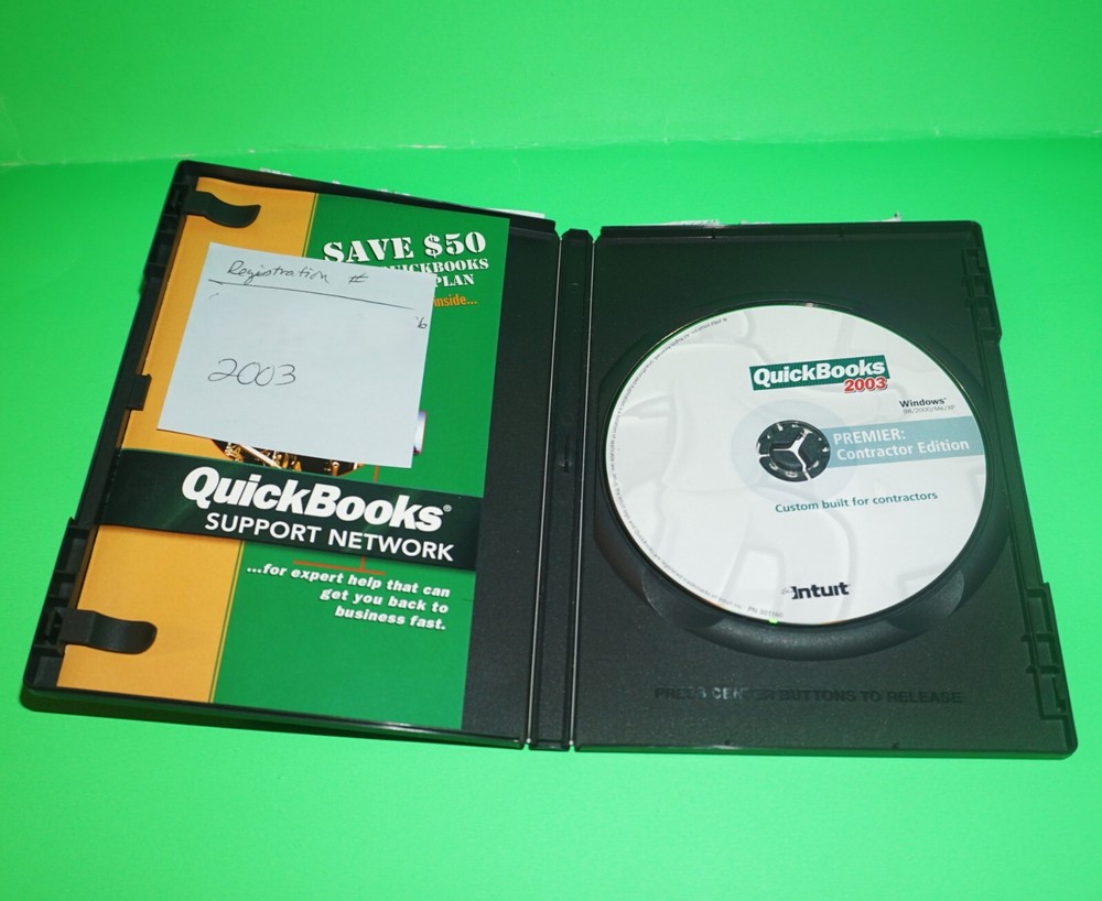 QuickBooks Premier 2003 Contractor Edition - NIB/EUC Legacy Software w/ Key Code