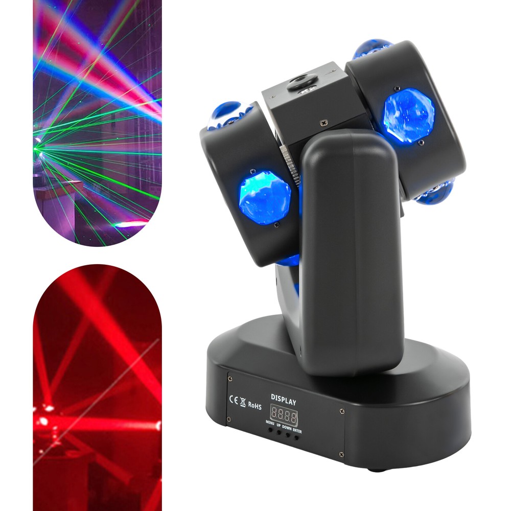 Infinite Rotating Strobe Lights DMX512 Stage Lighting Multi-Effects Party Light
