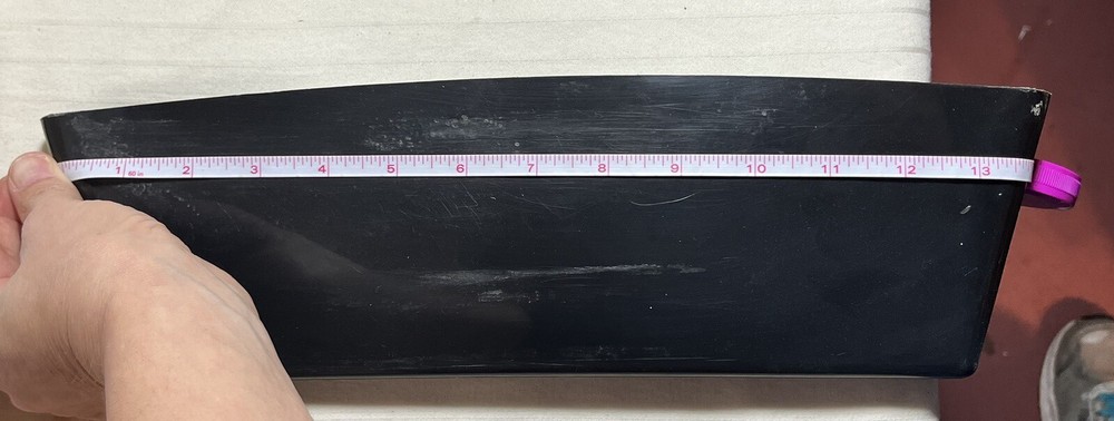 Black Plastic Bin 14 X 4 X 1.5