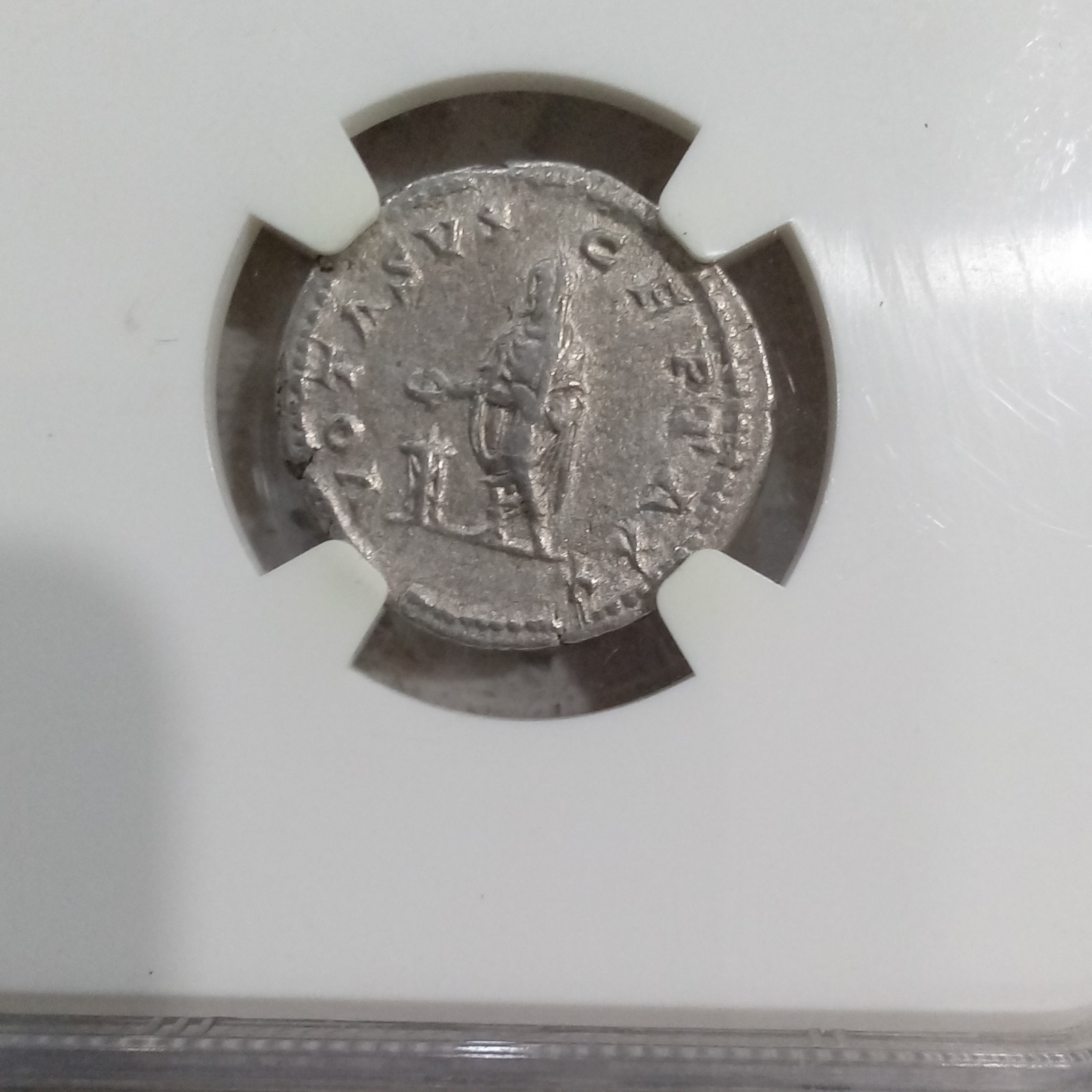 Septimius Severus Denarius NGC Ch VF AD 193-211 Silver Emperor Sacrificing