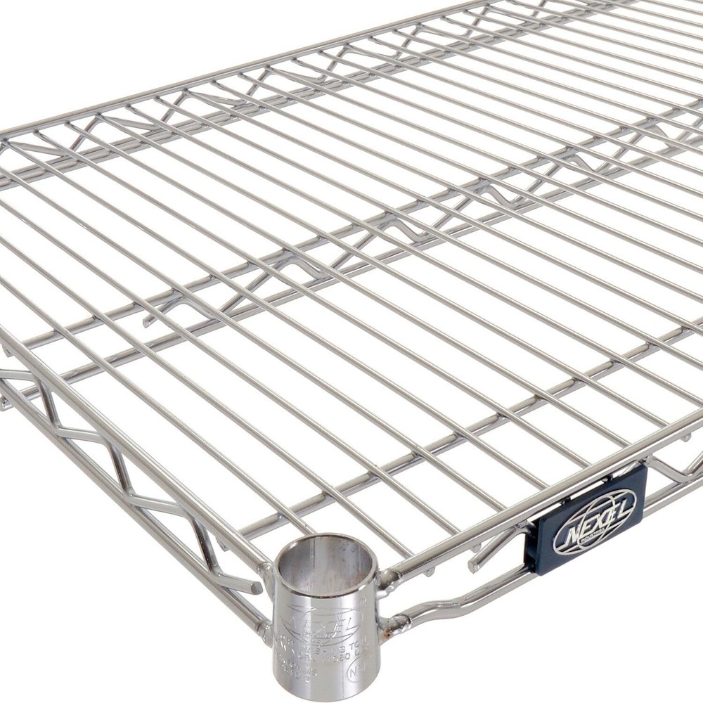 Nexel S1848C Chrome Wire Shelf 48"W x 18"D