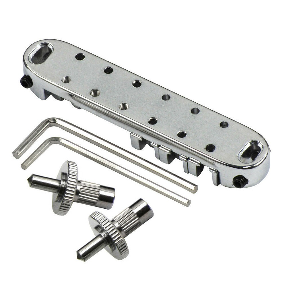 Chrome Adjustable Roller Saddle Tune-O-Matic Bridge for LP Les Paul SG