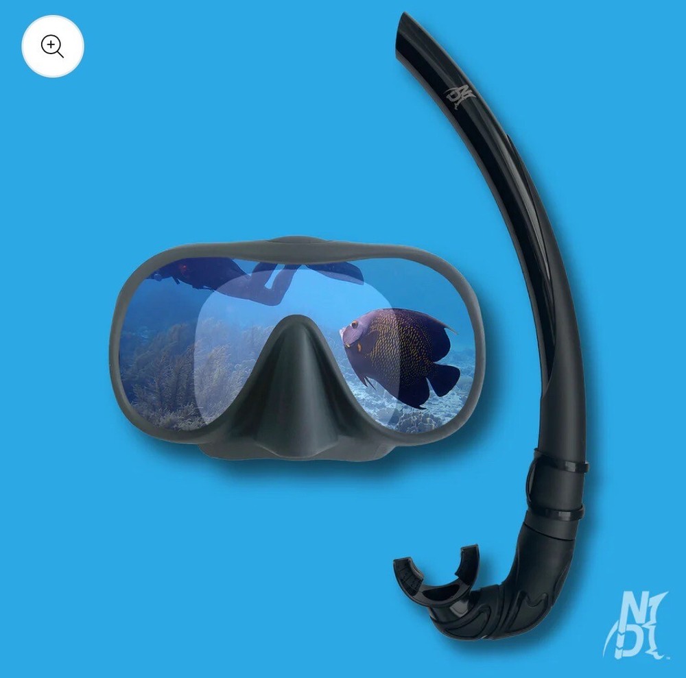 Next Descent Mako Scuba Mask And Standard Snorkel Bundle