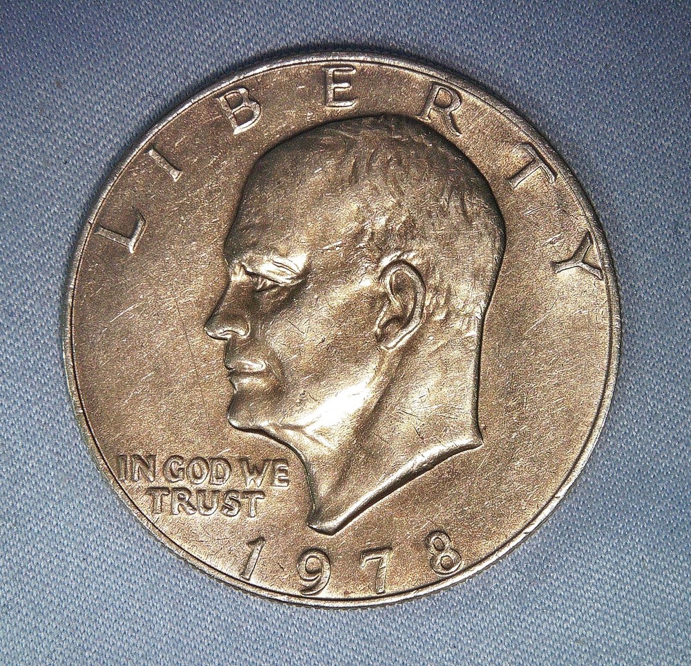 1978-P Eisenhower IKE EF+ Details Toned