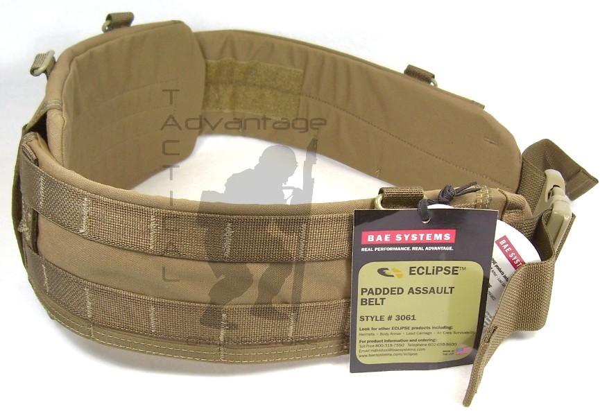 BAE Systems ECLiPSE Padded MOLLE Assault Belt - SM/MD coyote brown USMC