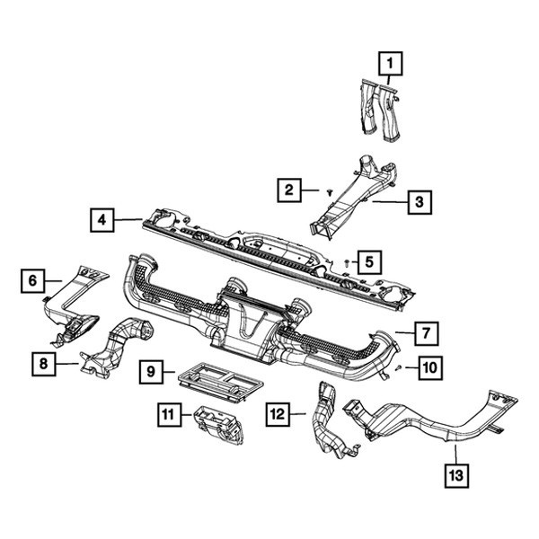 Mopar 68290512AD HVAC Duct Adapter