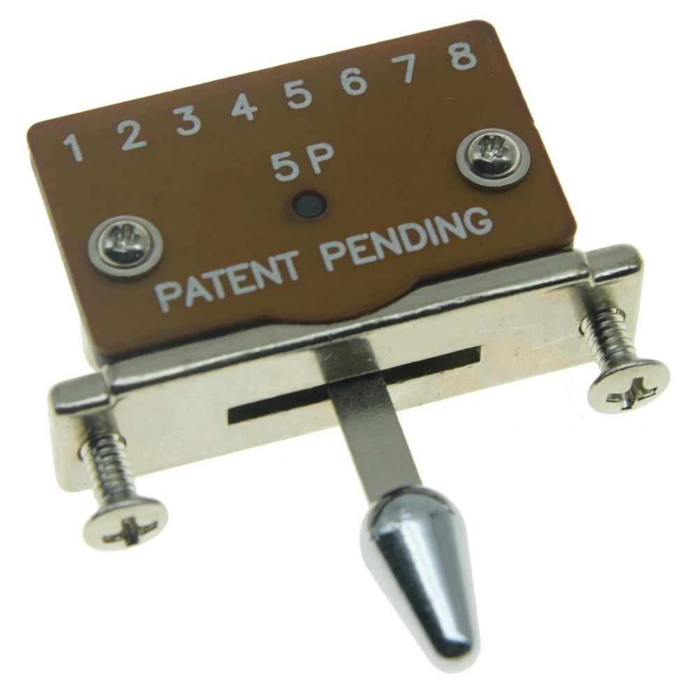 KAISH Die-cast 5 Way Guitar Pickup Selector Switch with Chrome Tip