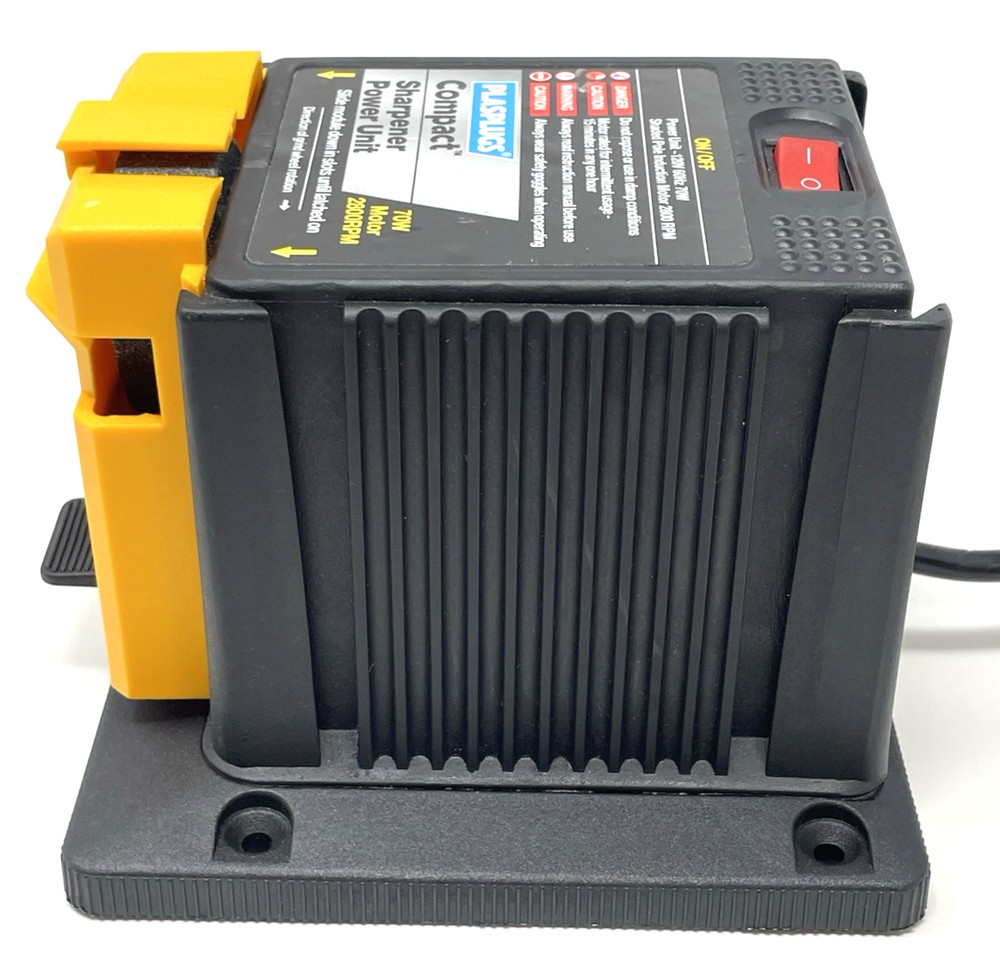 Plasplugs Compact Sharpener Power Unit for Knife & Scissors | Top Cond | Tested!