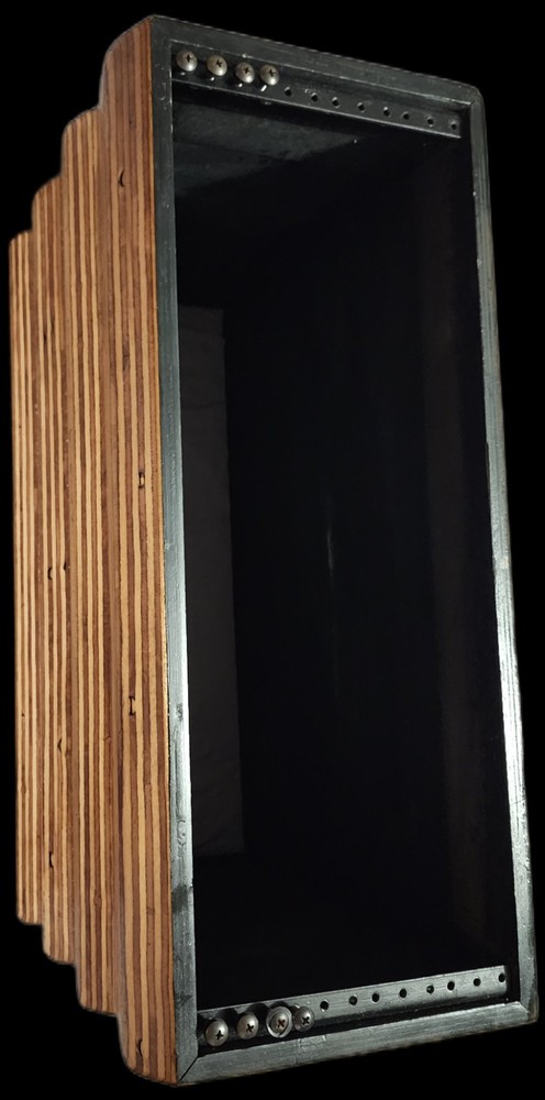 Custom Handmade 4U Wood Desktop Studio Rack.