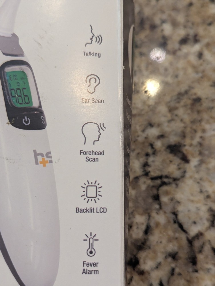 HealthSmart Talking Infrared Ear & Forehead Thermometer