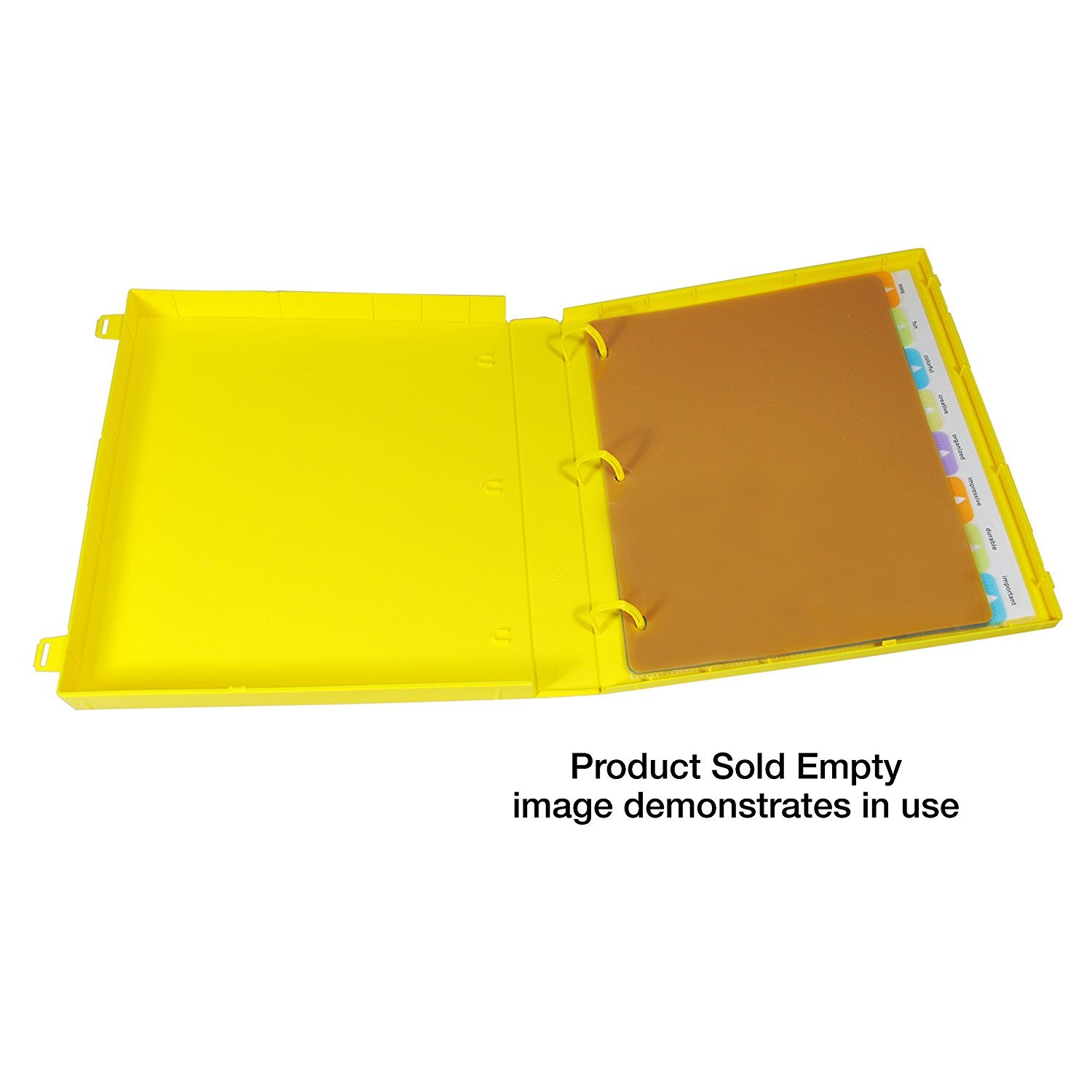 SDS Safety Data Sheet Binder, 1.5" Capacity, Polypropylene Rings, Fully Enclosed