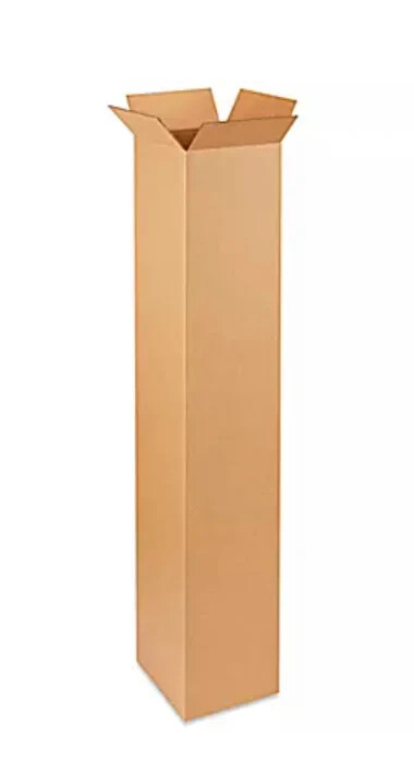 4" x 4" x 48" Cardboard Corrugated Box