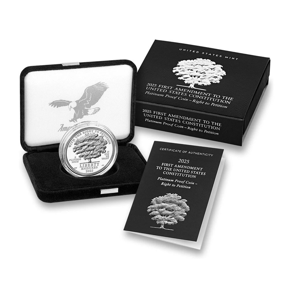 2025-W 1 oz Proof American Platinum Eagle Coin (Box, CoA)