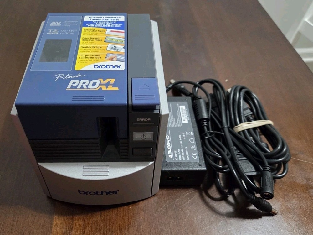 Brother P-Touch PT-9500PC Pro XL Label Thermal Printer NS-E1E, Printer & Power