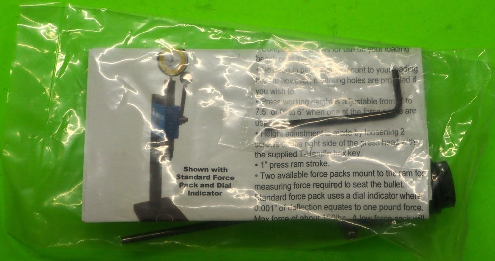 K & M Precision Arbor Press-(Standard) Force Pack-Factory NEW