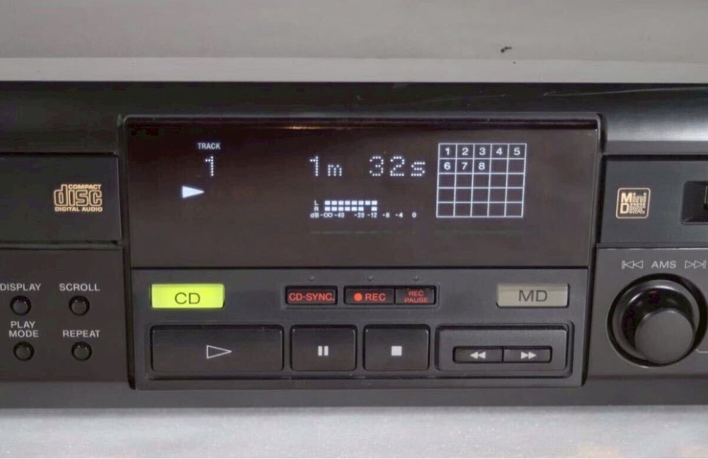 Sony MXD-D1 CD Player & MD Recorder Integrated Deck New Belts Tested