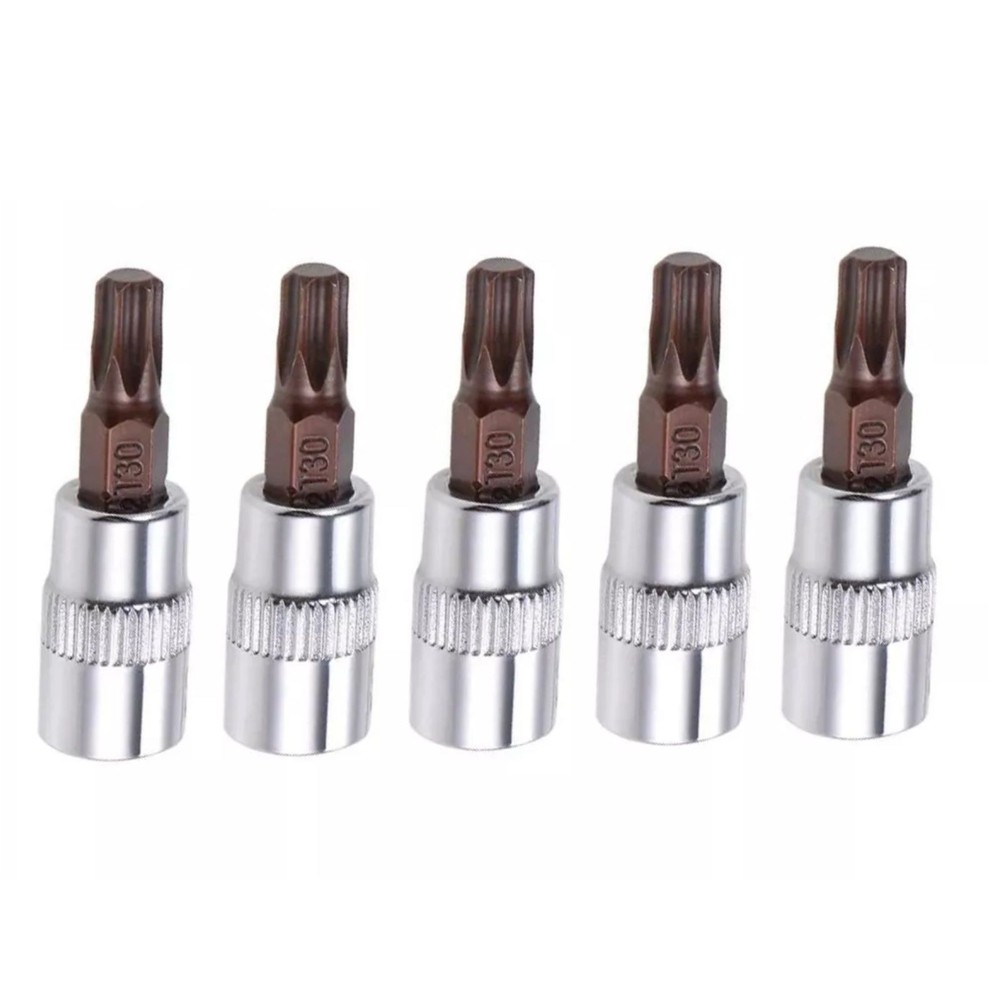 5pcs New T30 Torx Bit Sockets Compatible For ratchet wrenches, extensions