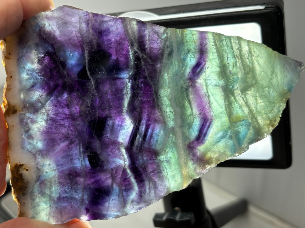 Fluorite slab Cabbing Lapidary Combo Ship Avail