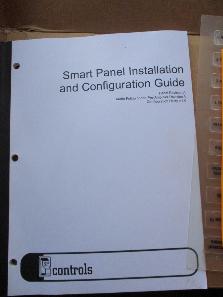 SP Controls Smart Panel Small Projector Controller SP2-CHAS Black LIGHTS UP