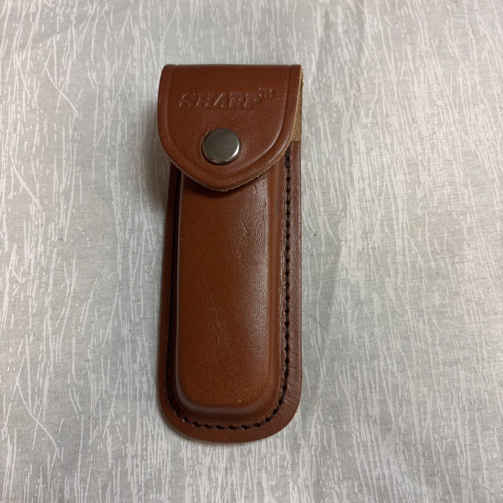 SHARP SABRE U.S.A Kinfe With Leather Covering.