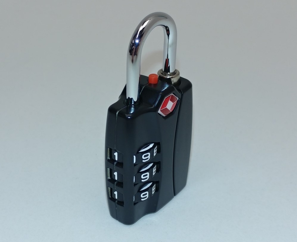 4x Resetable 3 Number Combination TSA Open Alert Indicator Luggage Locks Small