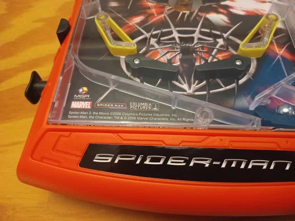 Marvel SPIDER-MAN 3 Table-Top Pinball Machine Complete with Box Used Tested