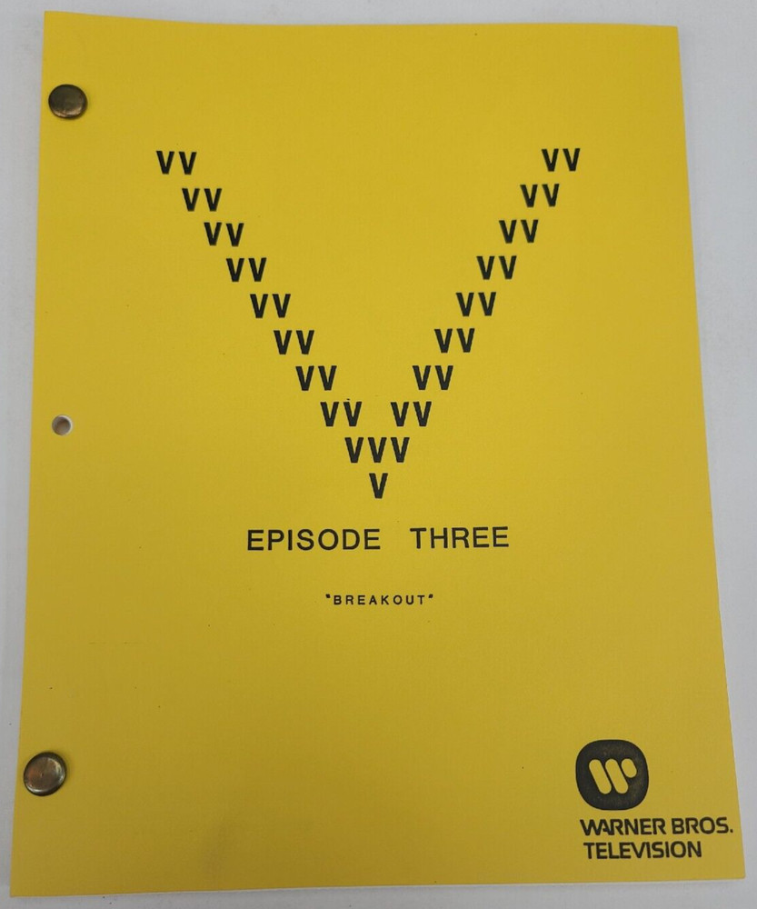 V / David Braff 1984 TV Script, Michael Wright & Robert Englund "Breakout"