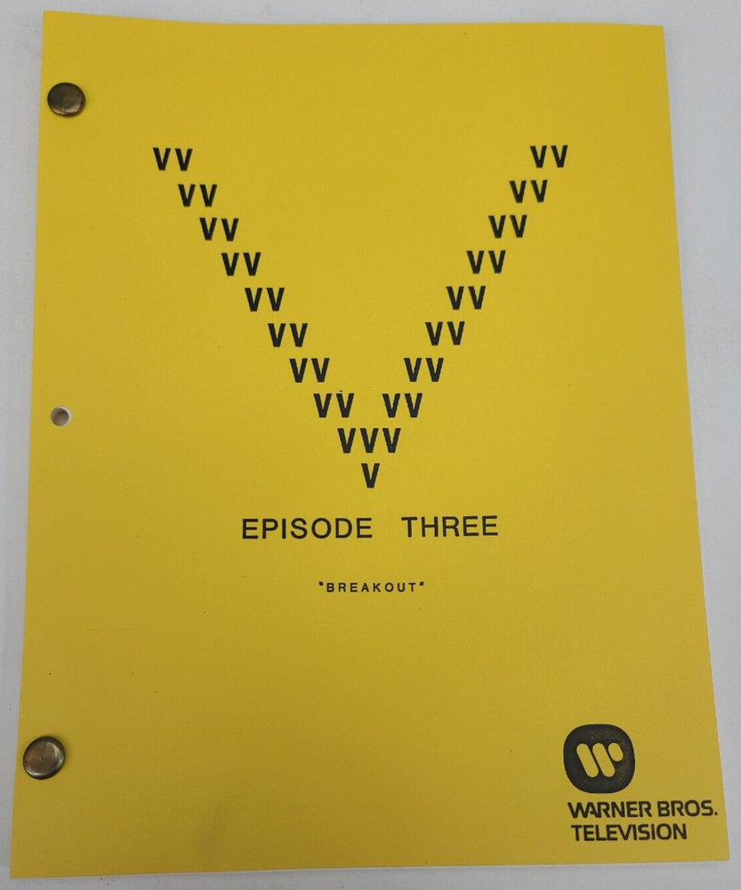 V / David Braff 1984 TV Script, Michael Wright & Robert Englund "Breakout"