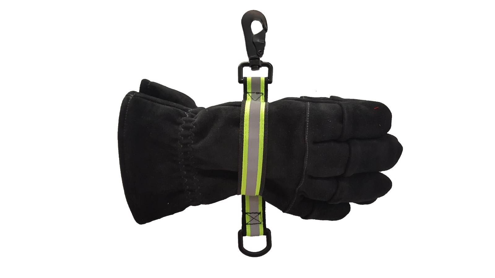 Quick Release Glove Strap with reflective Trim Firefighter Turnout Gear - Green